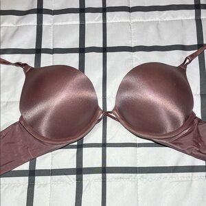 Elegant Satin Brown Bra Victoria Secret Bra